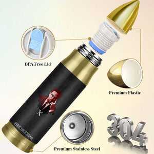 Malcolm X Bullet Tumbler A Man who Stands For Nothing Will Fall For Everything Black History TB09 Print Your Wear