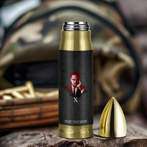 Malcolm X Bullet Tumbler A Man who Stands For Nothing Will Fall For Everything Black History TB09 Print Your Wear