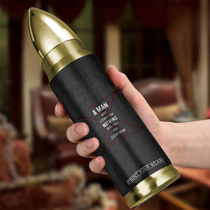 Malcolm X Bullet Tumbler A Man who Stands For Nothing Will Fall For Everything Black History TB09 Print Your Wear