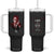 Malcolm X Tumbler With Handle A Man who Stands For Nothing Will Fall For Everything Black History TB09 One Size: 40 oz Black Print Your Wear