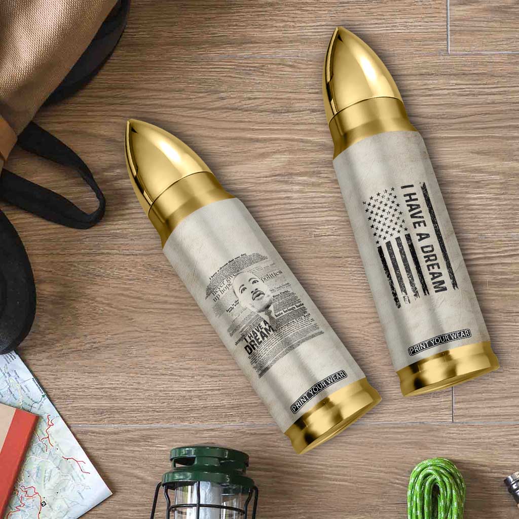 Martin Luther King Jr. Bullet Tumbler I Have A Dream Civil Rights Leader American Flag TB09 Print Your Wear