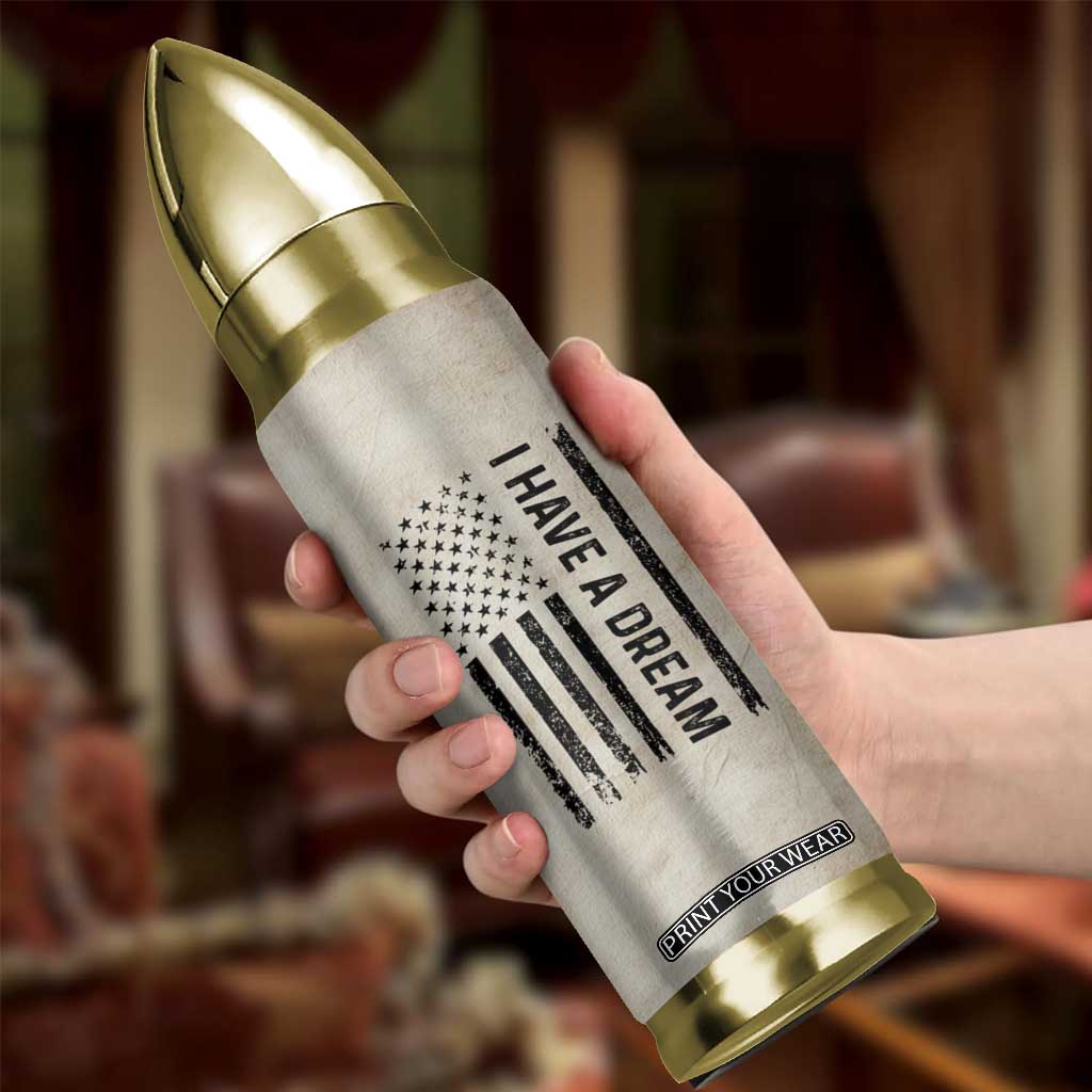 Martin Luther King Jr. Bullet Tumbler I Have A Dream Civil Rights Leader American Flag TB09 Print Your Wear