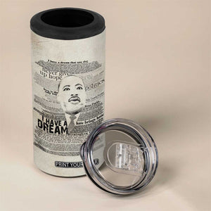 Martin Luther King Jr. 4 in 1 Can Cooler Tumbler I Have A Dream Civil Rights Leader American Flag TB09 Print Your Wear