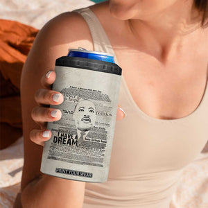 Martin Luther King Jr. 4 in 1 Can Cooler Tumbler I Have A Dream Civil Rights Leader American Flag TB09 Print Your Wear