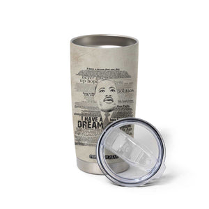 Martin Luther King Jr. Tumbler Cup I Have A Dream Civil Rights Leader American Flag TB09 Print Your Wear
