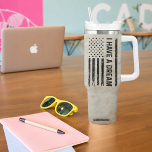 Martin Luther King Jr. Tumbler With Handle I Have A Dream Civil Rights Leader American Flag TB09 Print Your Wear
