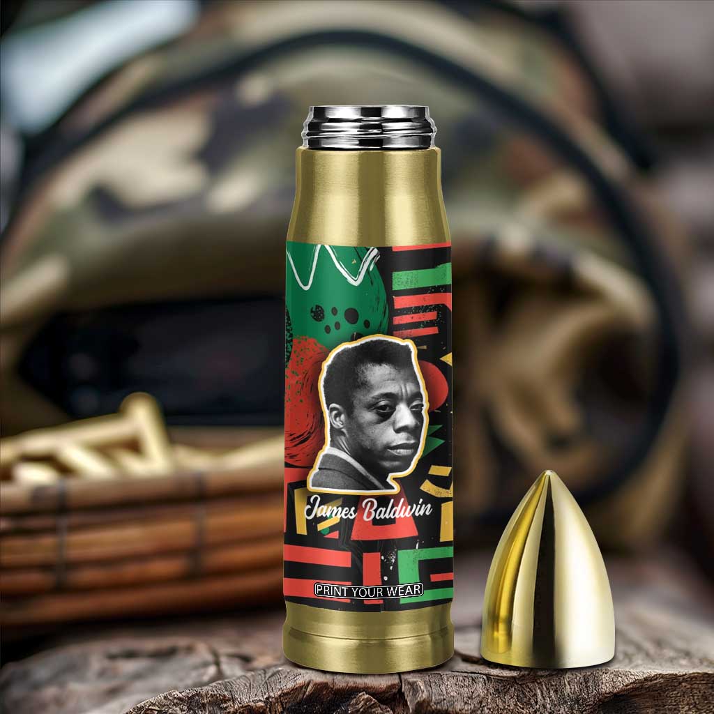 James Baldwin Bullet Tumbler I Can't Believe What You Say Because I See What You Do Black Pride TB09 Print Your Wear