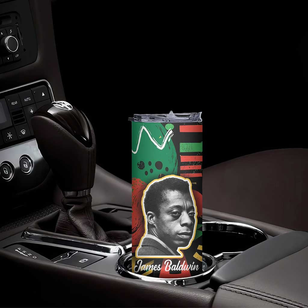 James Baldwin Skinny Tumbler I Can't Believe What You Say Because I See What You Do Black Pride TB09 Print Your Wear