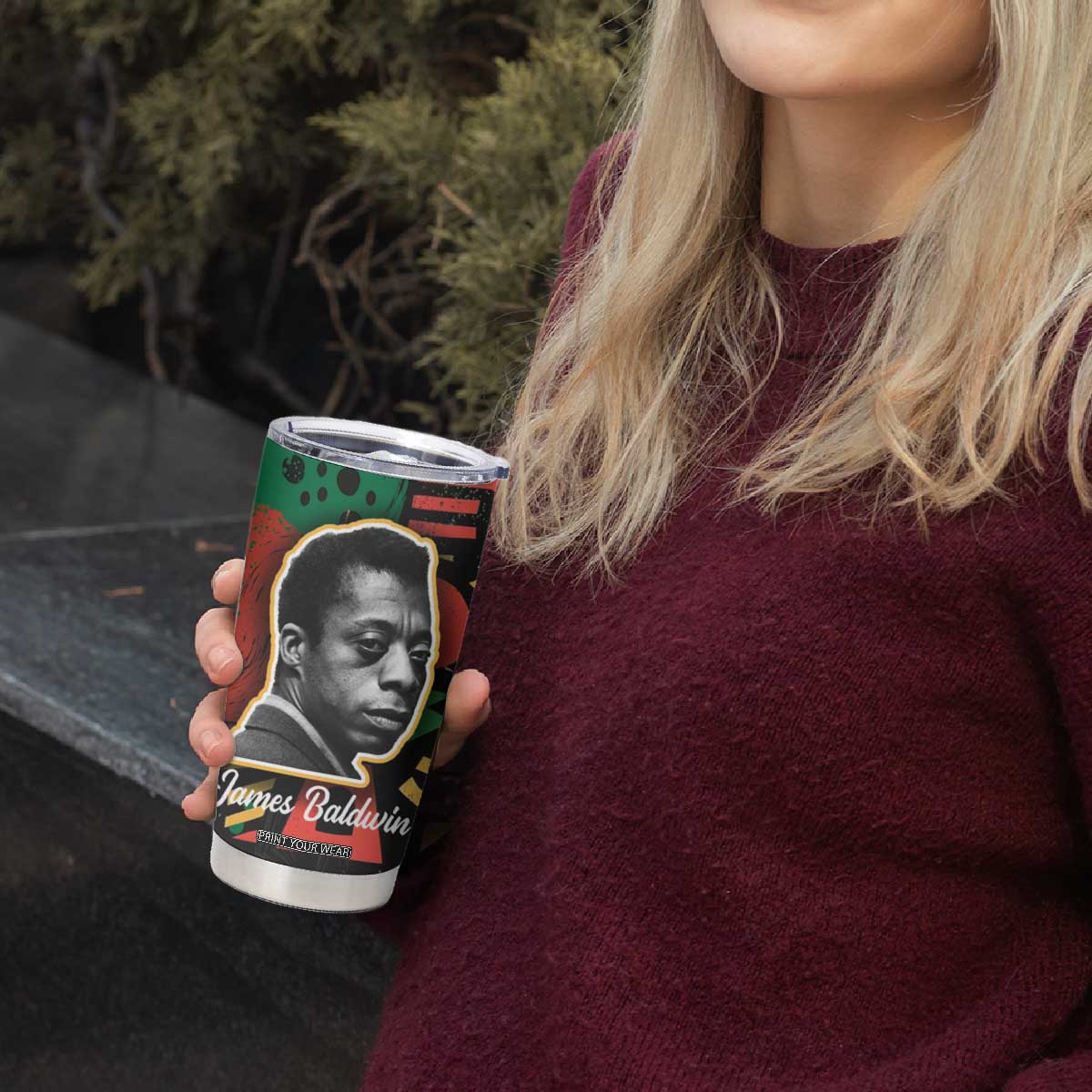 James Baldwin Tumbler Cup I Can't Believe What You Say Because I See What You Do Black Pride TB09 Print Your Wear