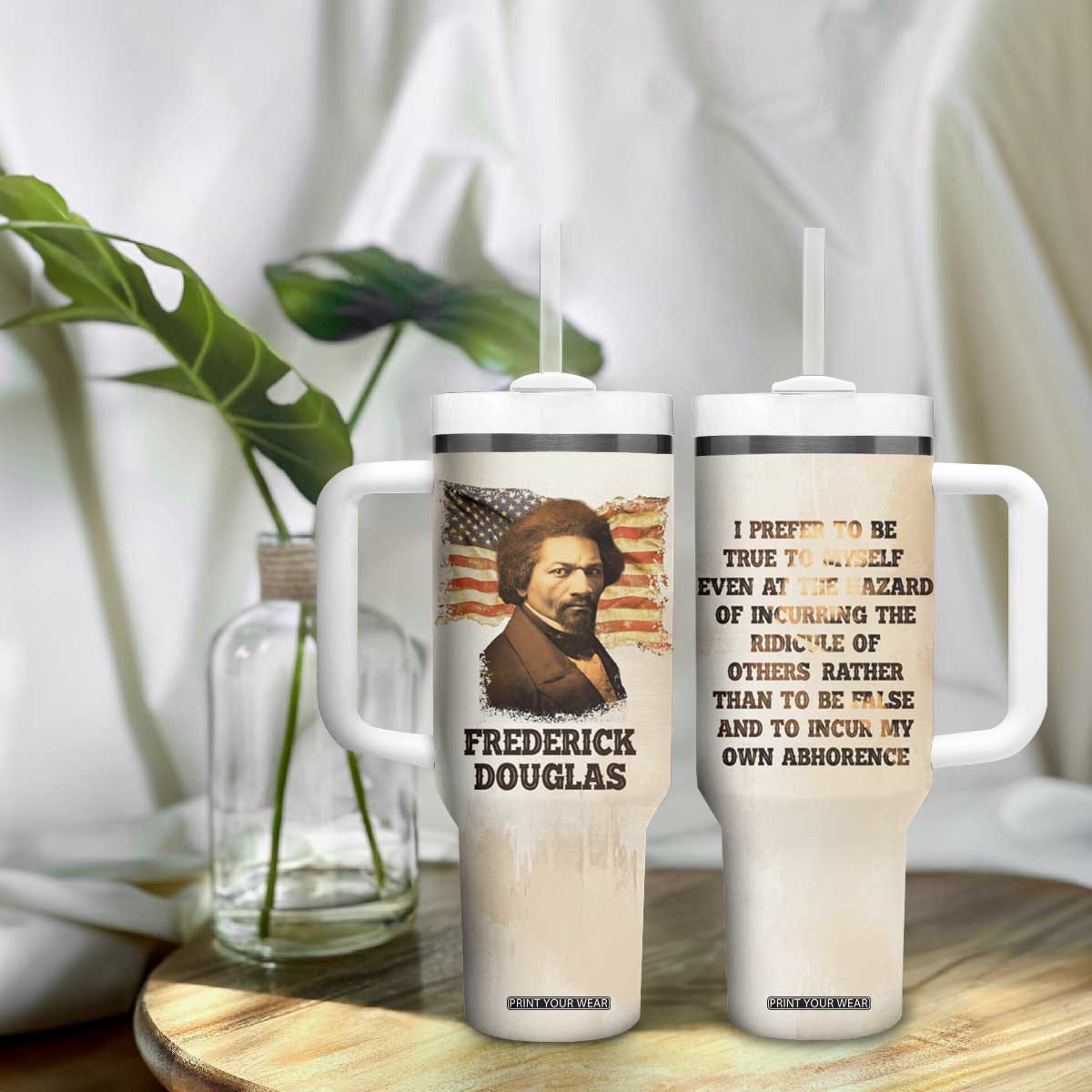 Frederick Tumbler With Handle I Prefer To Be True To Myself Even At The Hazaro Of Incurring The Ridicule Of Others TB09 Print Your Wear