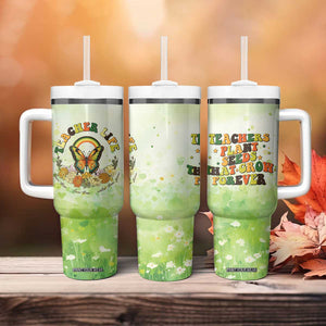 Teacher Life Tumbler With Handle Teacher Plant Seeds That Grow Forever TB09 Print Your Wear