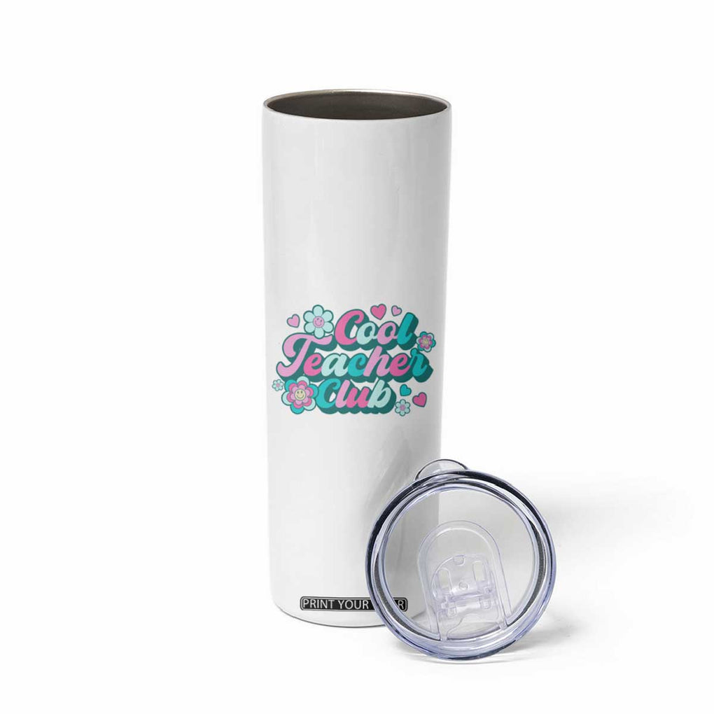 Cool Teacher Club Retro Groovy Skinny Tumbler TB09 Print Your Wear