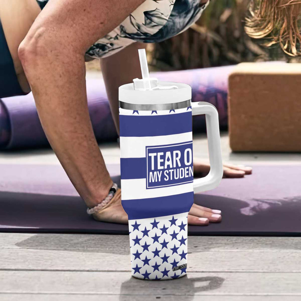 Funny Teacher Tumbler With Handle Tears Of My Student TB09 Print Your Wear