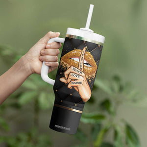 Teacher Tumbler With Handle It Takes A Lot Of Sparkle To Be A Teacher TB09 Print Your Wear