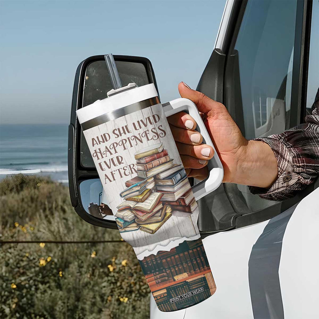 Book Lover Tumbler With Handle Just A Girl Who Loves Books TB09 Print Your Wear