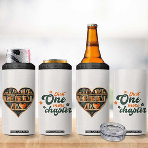 Book Lover 4 in 1 Can Cooler Tumbler Just One More Chapter Vintage TB09 Print Your Wear