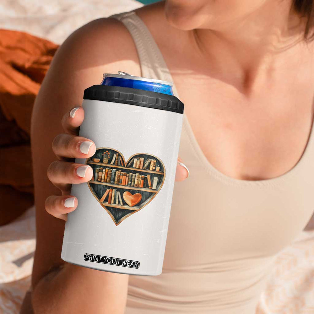 Book Lover 4 in 1 Can Cooler Tumbler Just One More Chapter Vintage TB09 Print Your Wear