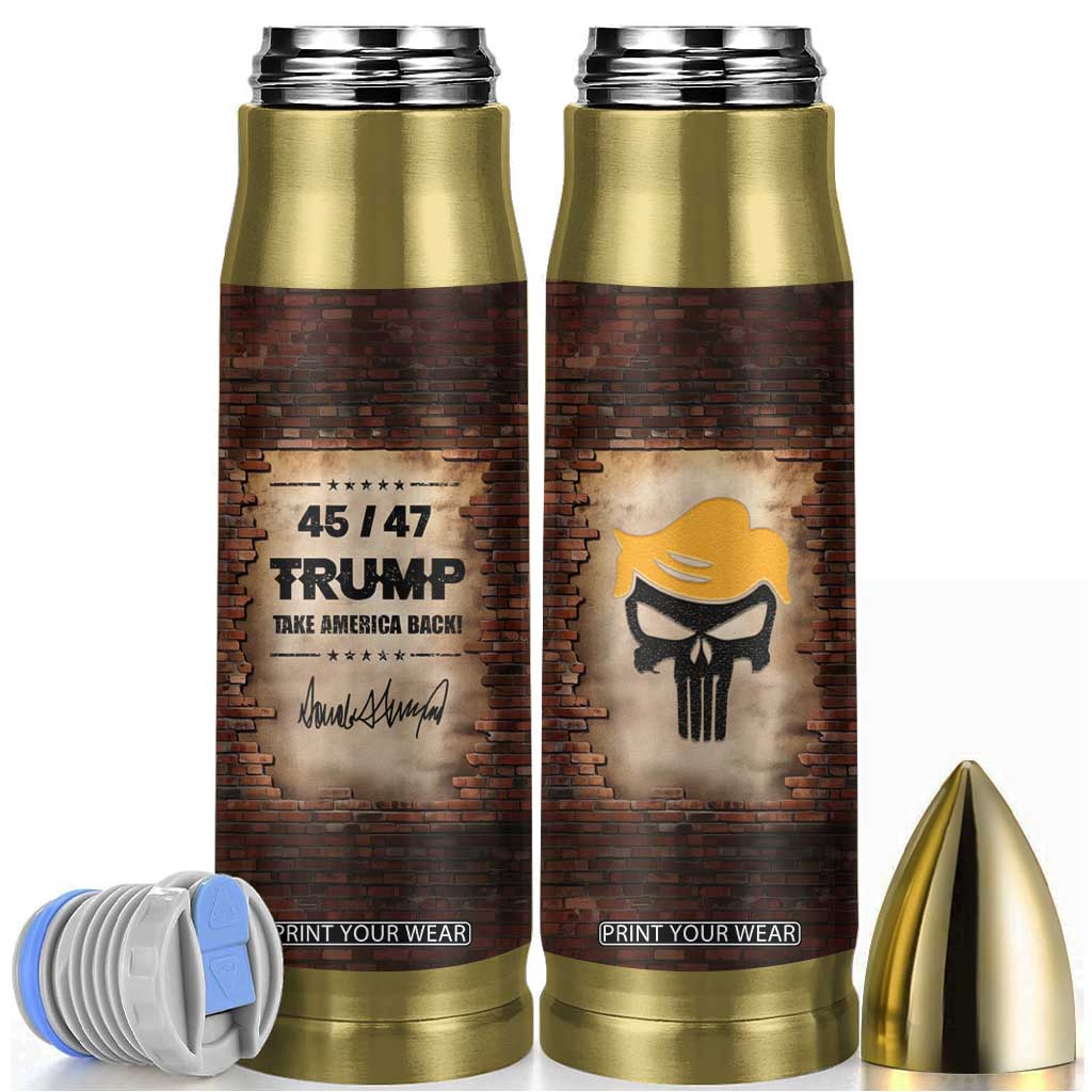 Trump 45 47 Bullet Tumbler Take America Back Vintage TB09 Wall Print Your Wear