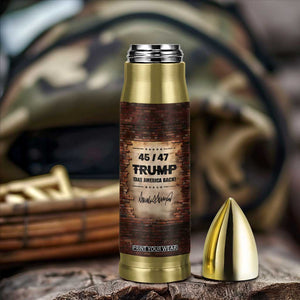 Trump 45 47 Bullet Tumbler Take America Back Vintage TB09 Print Your Wear