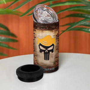 Trump 45 47 4 in 1 Can Cooler Tumbler Take America Back Vintage TB09 Print Your Wear