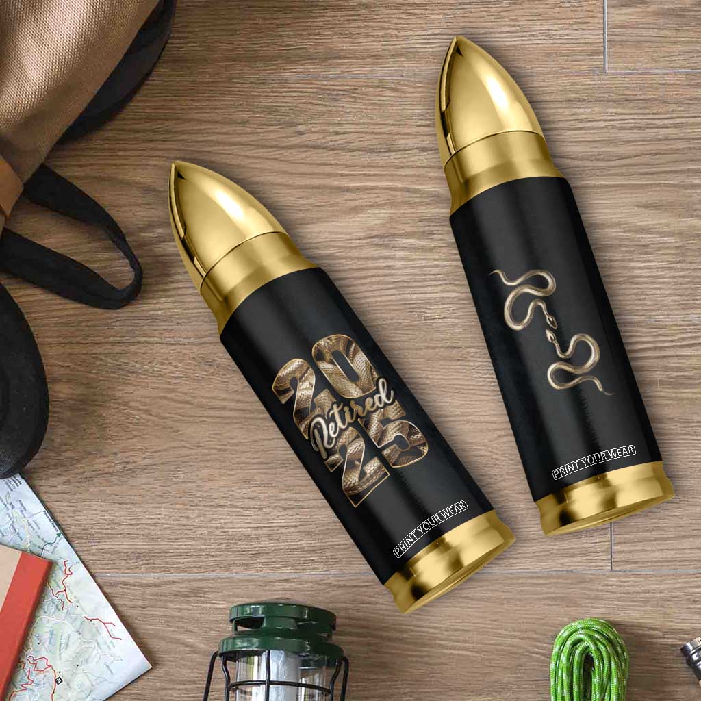 Year Of The Snake 2025 Bullet Tumbler Aesthetic Gold Snake Lucky TB09 Print Your Wear