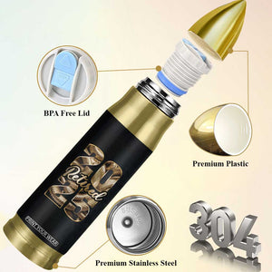 Year Of The Snake 2025 Bullet Tumbler Aesthetic Gold Snake Lucky TB09 Print Your Wear