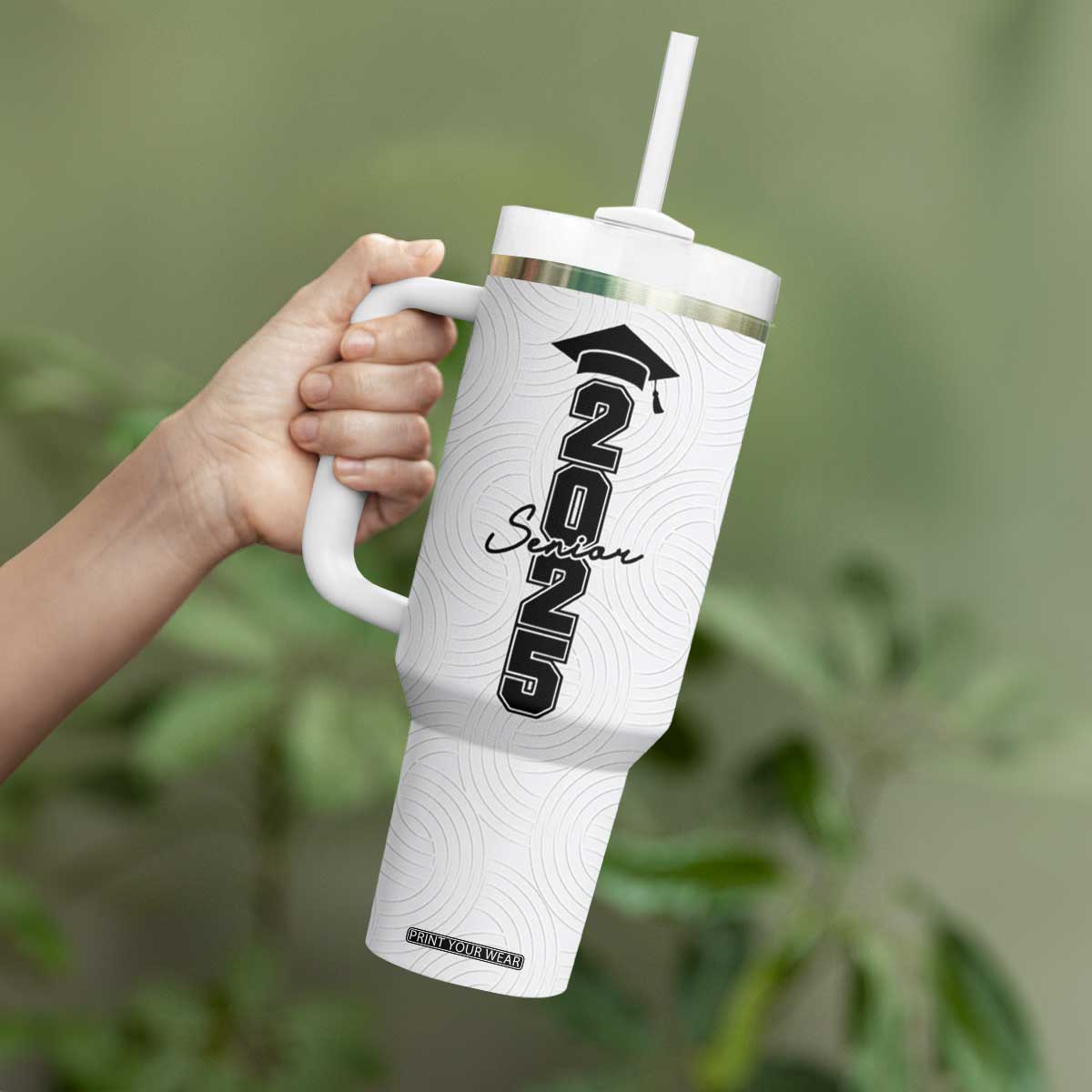 Personalized Graduation Gifts Tumbler With Handle Custom Name Seniors 2025 TB09 Print Your Wear
