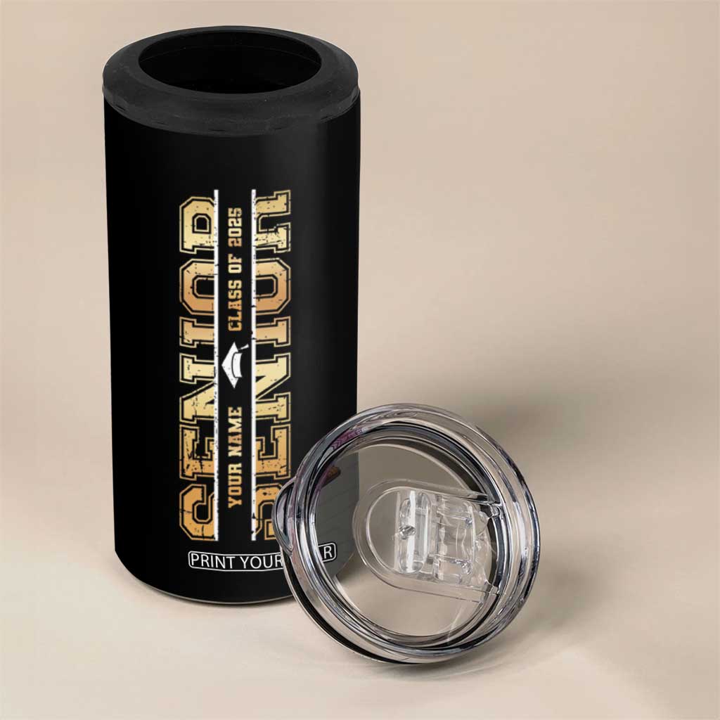 Personalized Graduation Gifts For Senior 4 in 1 Can Cooler Tumbler Custom Name Seniors Class Of 2025 TB09 Print Your Wear