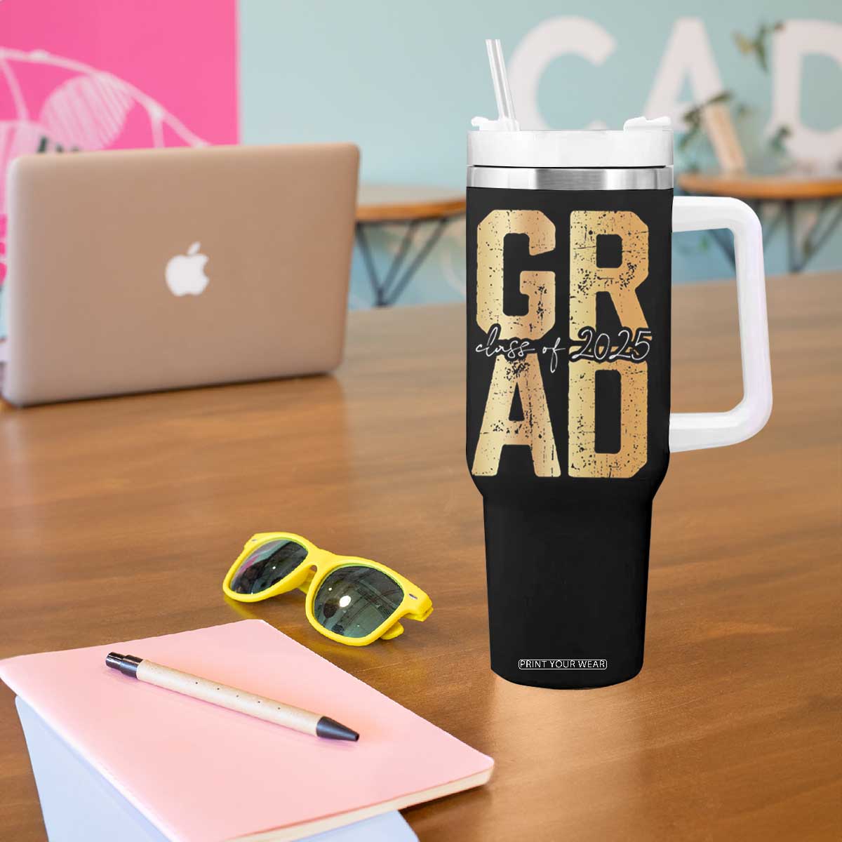 Personalized Graduation Gifts For Senior Tumbler With Handle Custom Name Seniors Class Of 2025 TB09 Print Your Wear