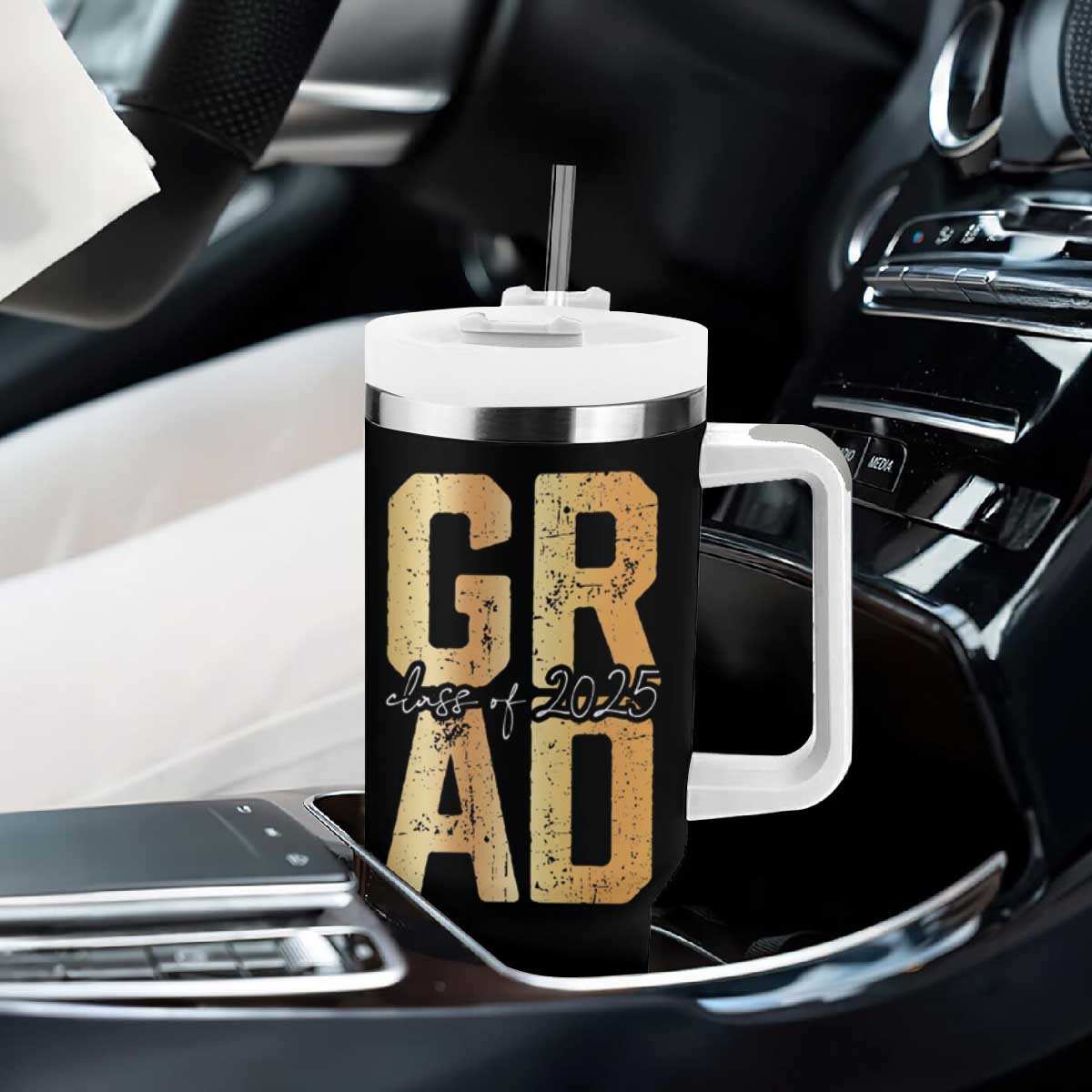 Personalized Graduation Gifts For Senior Tumbler With Handle Custom Name Seniors Class Of 2025 TB09 Print Your Wear
