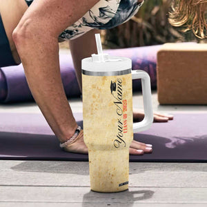 Personalized Graduation Gifts Tumbler With Handle Custom Name Congrats You Did It Class Of 2025 TB09 Print Your Wear