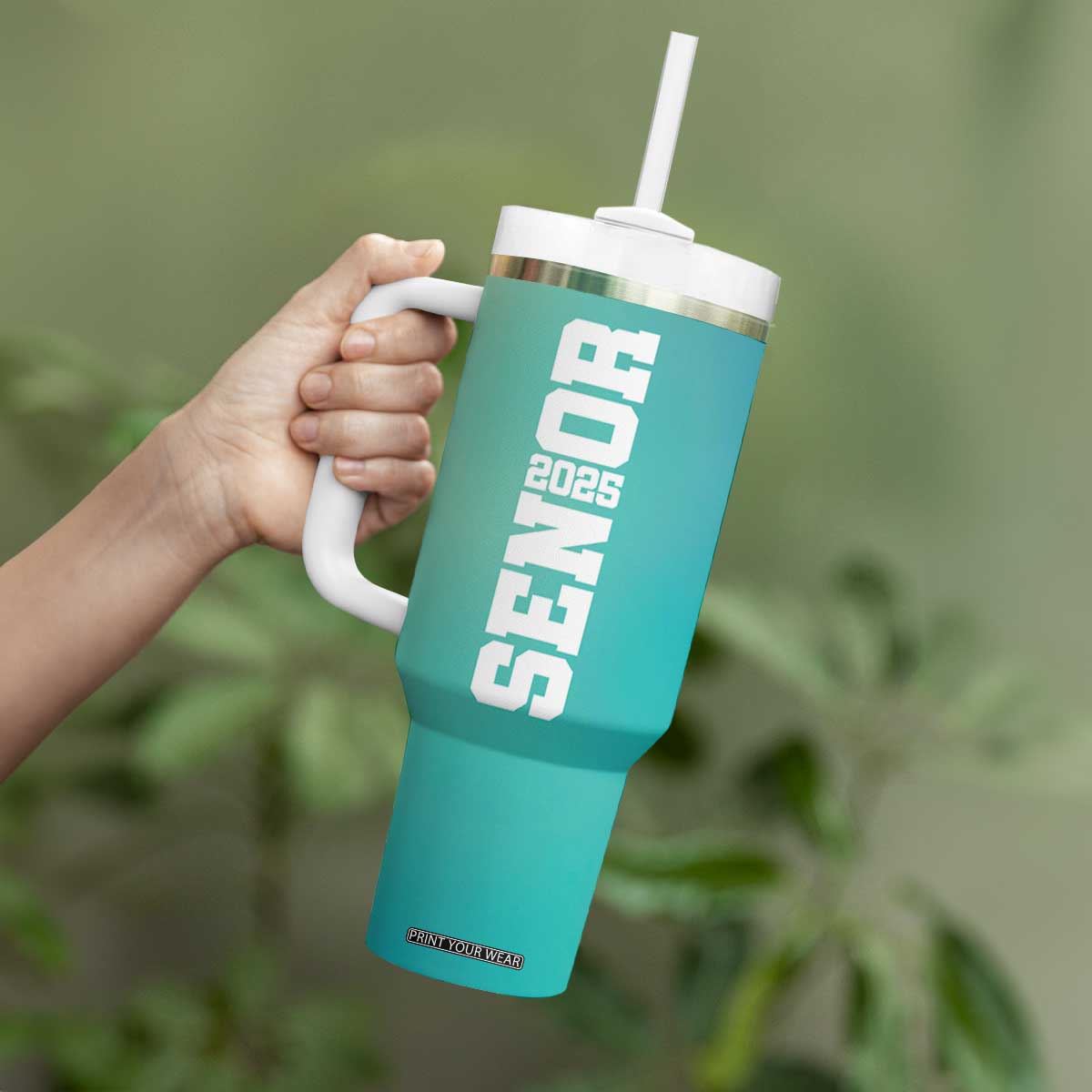 Personalized Graduation Gifts Tumbler With Handle Custom Name Seniors Class Of 2025 TB09 Print Your Wear