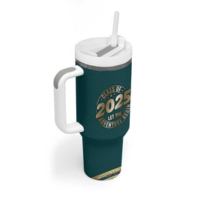 Personalized Graduation Gifts Tumbler With Handle Custom Name Class Of 2025 Let The Adventure Begin TB09 Print Your Wear