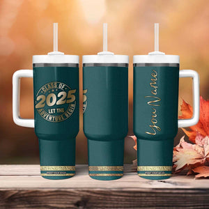 Personalized Graduation Gifts Tumbler With Handle Custom Name Class Of 2025 Let The Adventure Begin TB09 Print Your Wear