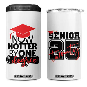 Funny Graduation Gifts 4 in 1 Can Cooler Tumbler Now Hotter By One Degree Retro TB09 One Size: 16 oz White Print Your Wear
