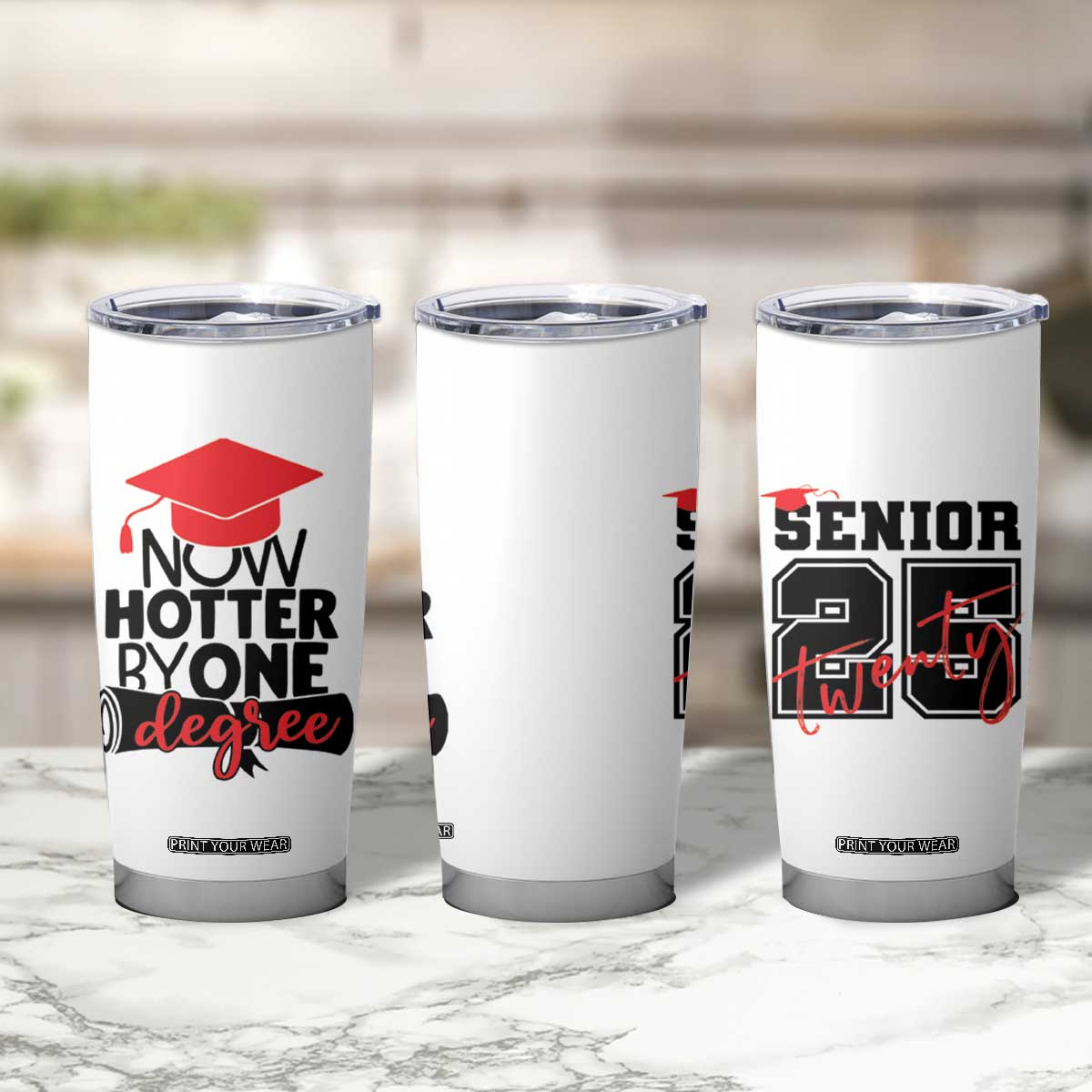 Funny Graduation Gifts Tumbler Cup Now Hotter By One Degree Retro TB09 Print Your Wear
