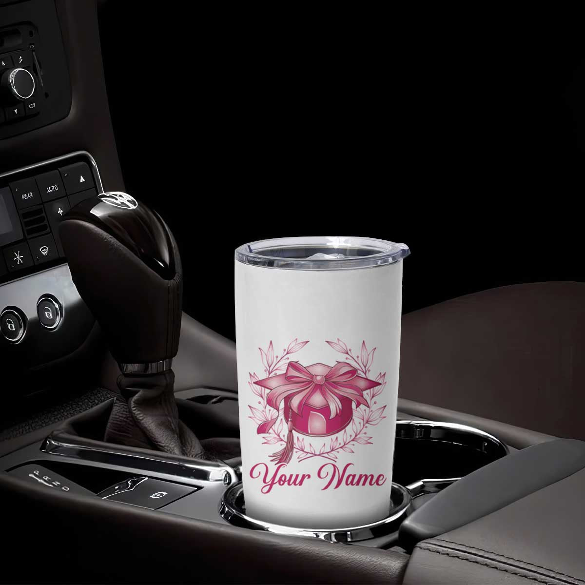 Personalized Graduation Gifts For Women Tumbler Cup Custom Name Coquette Bow Seniors Class Of 2025 TB09 Print Your Wear