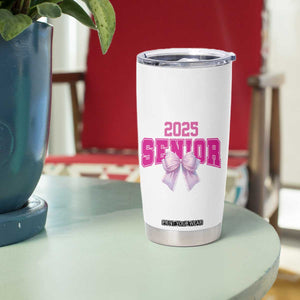 Graduation Gifts For Women Tumbler Cup She Believed She Could So She Did Seniors Class Of 2025 Coquette Bow TB09 Print Your Wear