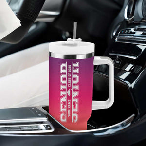 Personalized Graduation Gifts For Her Tumbler With Handle Custom Name She Believed She Could So She Did Seniors Class Of 2025 TB09 Print Your Wear