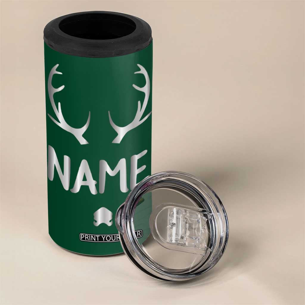 Personalized Hunting 4 in 1 Can Cooler Tumbler Custom Name Reindeer Season Christmas TB09 Print Your Wear