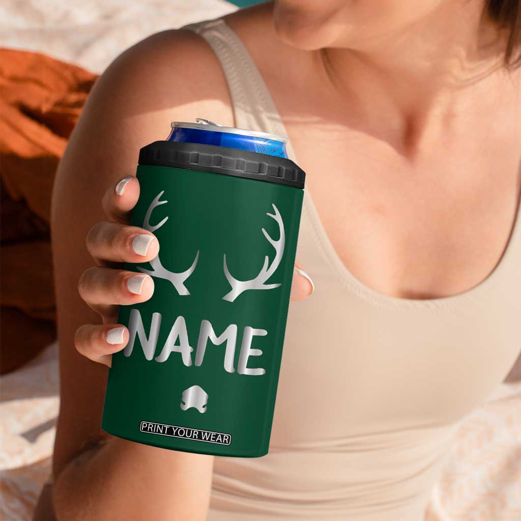 Personalized Hunting 4 in 1 Can Cooler Tumbler Custom Name Reindeer Season Christmas TB09 Print Your Wear