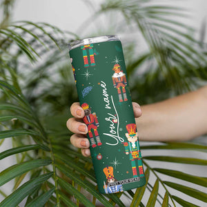 Personalized Christmas Nutcracker Skinny Tumbler Custom Name Funny Nutcracker Dog TB09 Print Your Wear