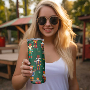 Personalized Christmas Nutcracker Skinny Tumbler Custom Name Funny Nutcracker Dog TB09 Print Your Wear