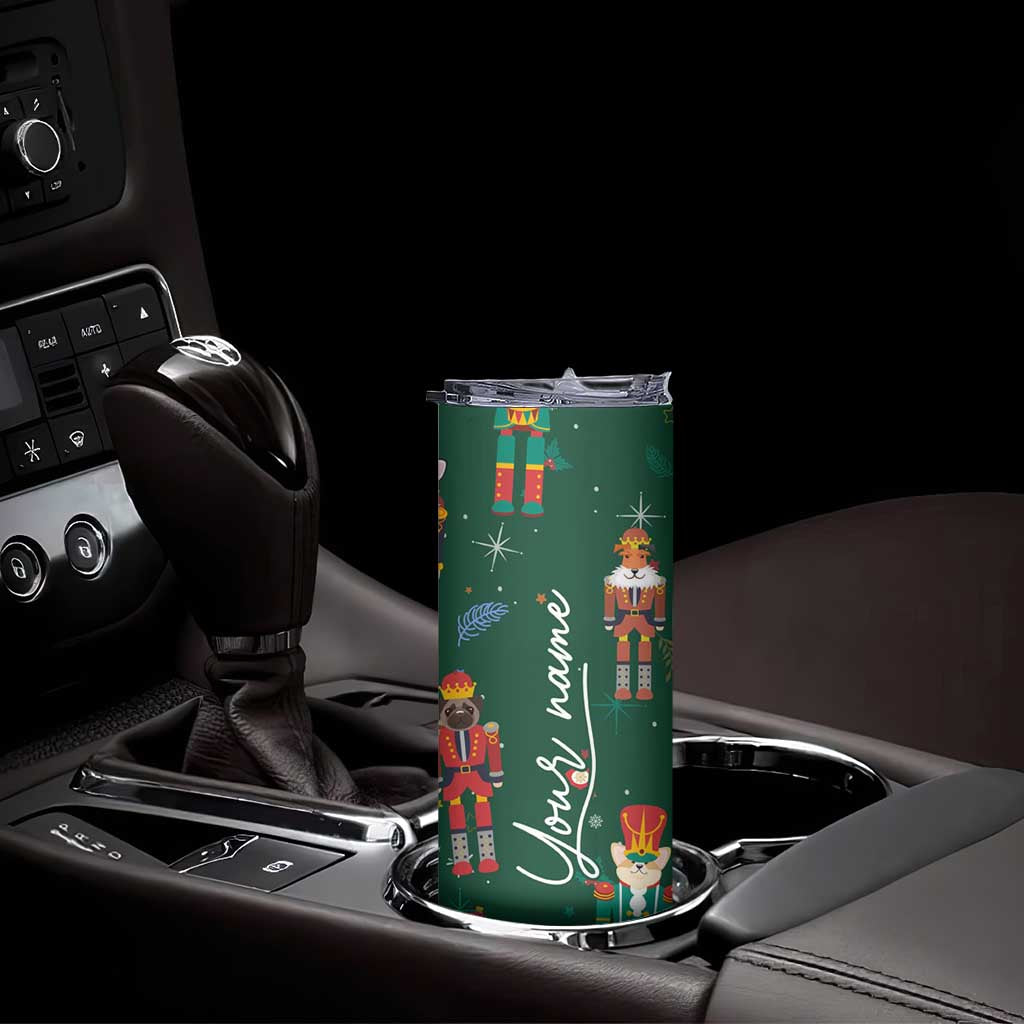 Personalized Christmas Nutcracker Skinny Tumbler Custom Name Funny Nutcracker Dog TB09 Print Your Wear