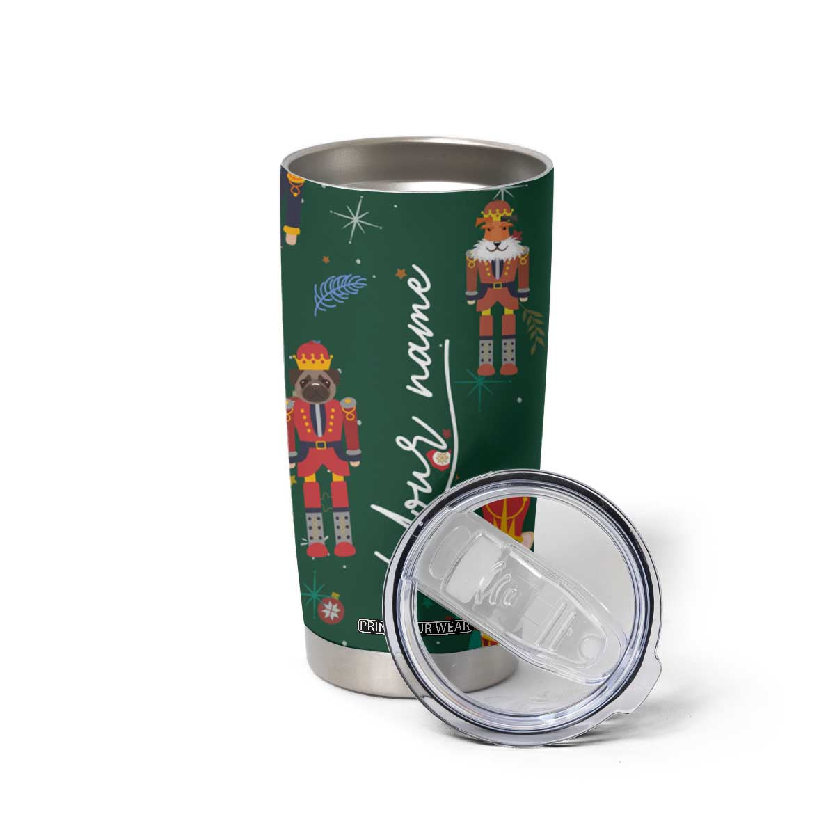 Personalized Christmas Nutcracker Tumbler Cup Custom Name Funny Nutcracker Dog TB09 Print Your Wear