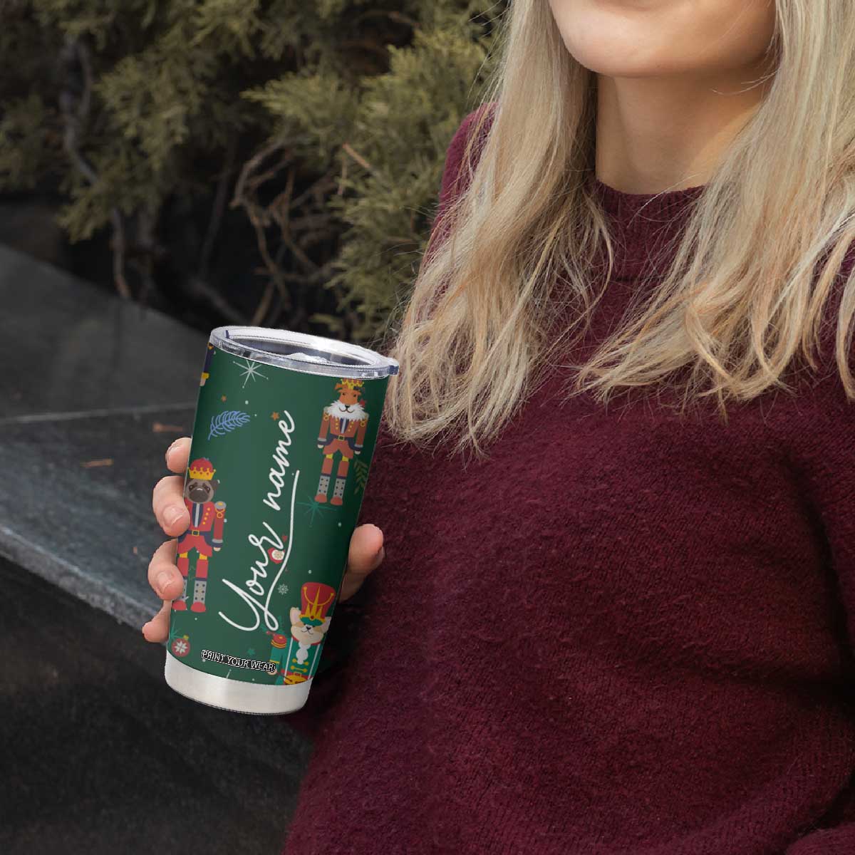 Personalized Christmas Nutcracker Tumbler Cup Custom Name Funny Nutcracker Dog TB09 Print Your Wear