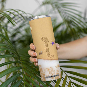 Personalized Beach Skinny Tumbler Custom Name Beach Trip Vacation TB09 Print Your Wear