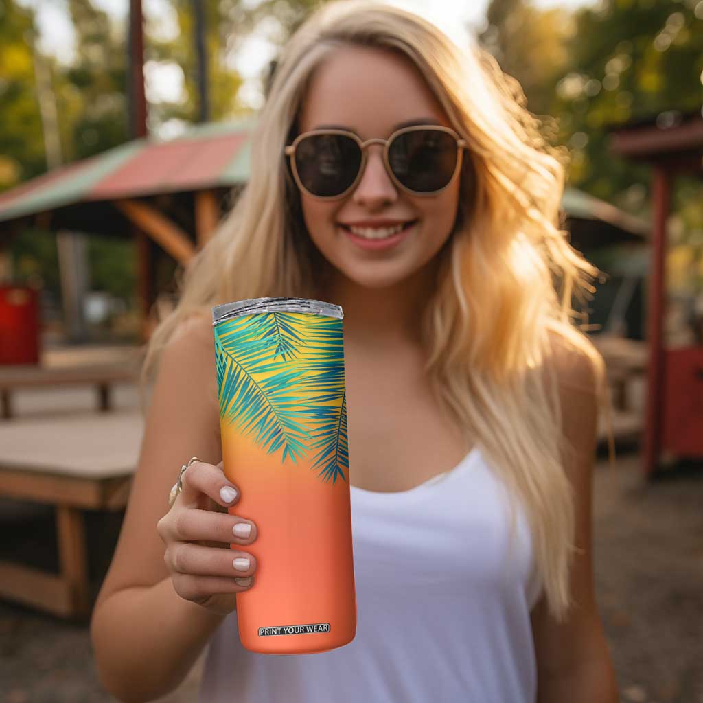 Personalized Beach Trip Vacation Skinny Tumbler Custom Name Best Team Ever Teambuilding TB09 Print Your Wear