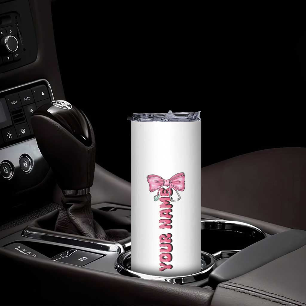 Personalized Nurse Gifts Skinny Tumbler Custom Name In My Nurse Era Coquette TB09 Print Your Wear