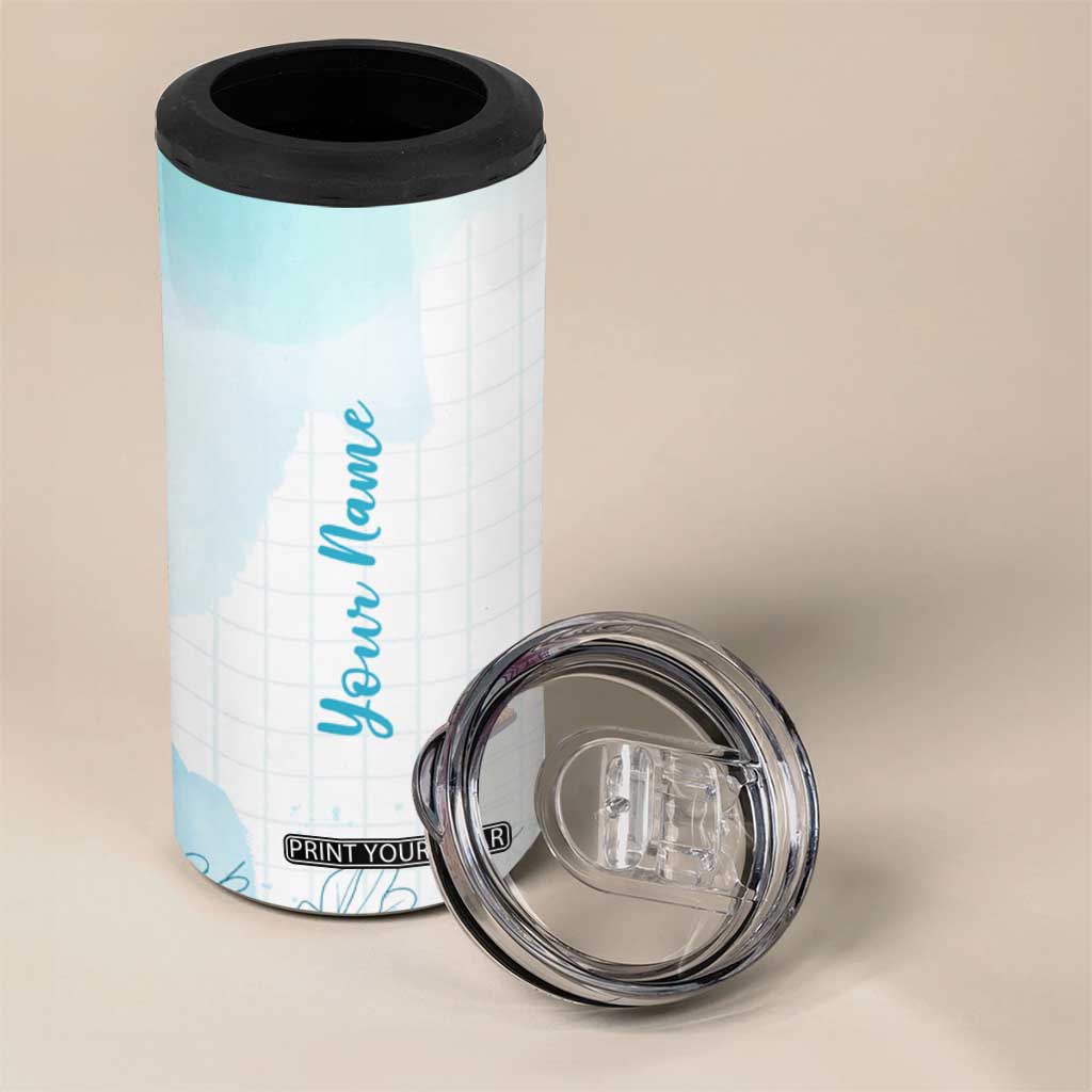 Personalized Teacher 4 in 1 Can Cooler Tumbler Custom Name It Takes A Big Heart To Help Shape Little Minds TB09 Print Your Wear